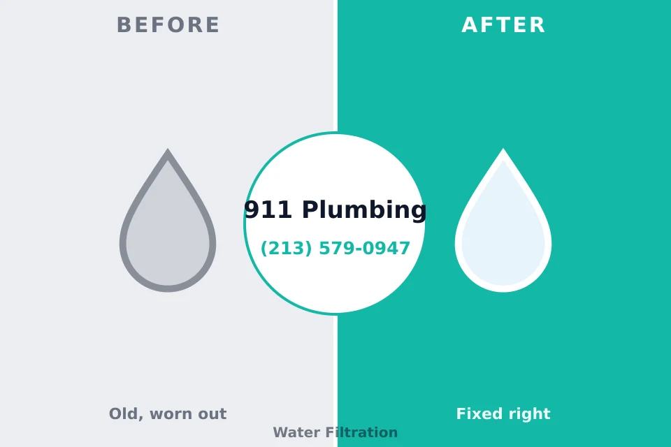 Before and after: plumbing repair Daleville, VA